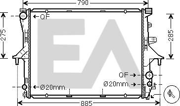 EACLIMA 31R77046 - Radiator, mühərrikin soyudulması furqanavto.az