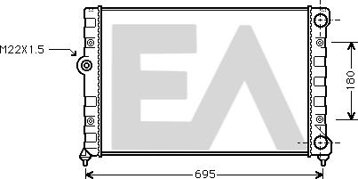 EACLIMA 31R77040 - Radiator, mühərrikin soyudulması furqanavto.az