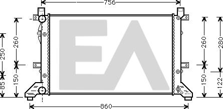 EACLIMA 31R77056 - Radiator, mühərrikin soyudulması furqanavto.az