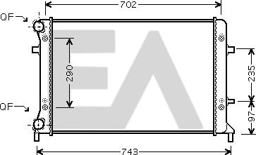 EACLIMA 31R77053 - Radiator, mühərrikin soyudulması furqanavto.az
