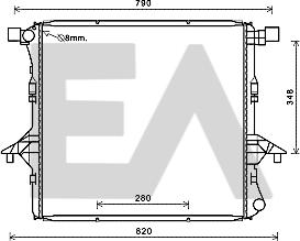 EACLIMA 31R77001 - Radiator, mühərrikin soyudulması furqanavto.az