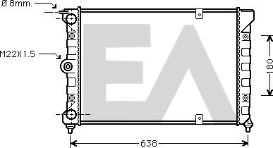 EACLIMA 31R77015 - Radiator, mühərrikin soyudulması furqanavto.az