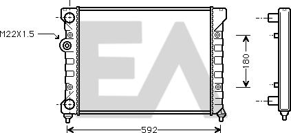 EACLIMA 31R77018 - Radiator, mühərrikin soyudulması furqanavto.az