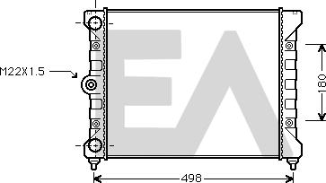 EACLIMA 31R77017 - Radiator, mühərrikin soyudulması furqanavto.az