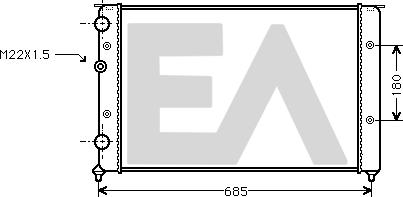 EACLIMA 31R77089 - Radiator, mühərrikin soyudulması furqanavto.az