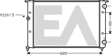 EACLIMA 31R77084 - Radiator, mühərrikin soyudulması furqanavto.az