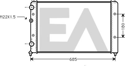 EACLIMA 31R77083 - Radiator, mühərrikin soyudulması furqanavto.az