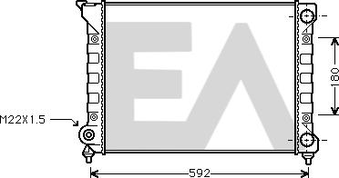 EACLIMA 31R77029 - Radiator, mühərrikin soyudulması furqanavto.az