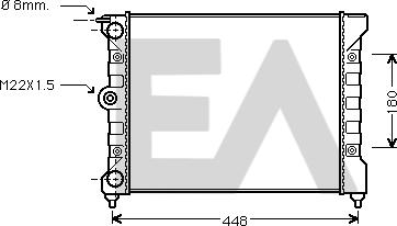 EACLIMA 31R77021 - Radiator, mühərrikin soyudulması furqanavto.az