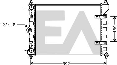 EACLIMA 31R77077 - Radiator, mühərrikin soyudulması furqanavto.az