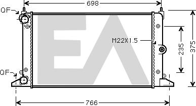 EACLIMA 31R77103 - Radiator, mühərrikin soyudulması furqanavto.az