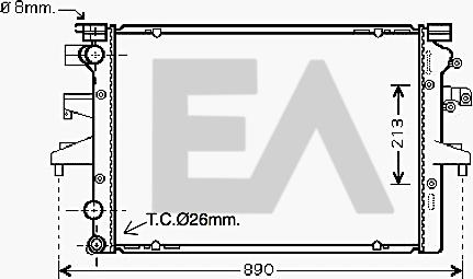 EACLIMA 31R77111 - Radiator, mühərrikin soyudulması furqanavto.az