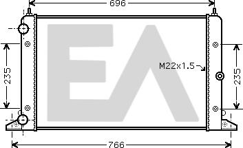 EACLIMA 31R77113 - Radiator, mühərrikin soyudulması furqanavto.az