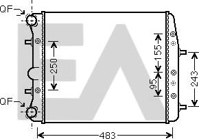 EACLIMA 31R77134 - Radiator, mühərrikin soyudulması furqanavto.az