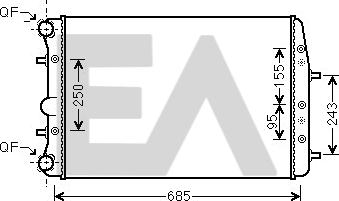 EACLIMA 31R77135 - Radiator, mühərrikin soyudulması furqanavto.az