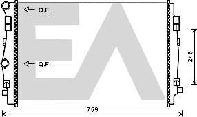 EACLIMA 31R77130 - Radiator, mühərrikin soyudulması furqanavto.az