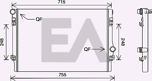 EACLIMA 31R77126 - Radiator, mühərrikin soyudulması furqanavto.az