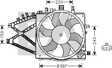 EACLIMA 33V54020 - Fen, radiator furqanavto.az