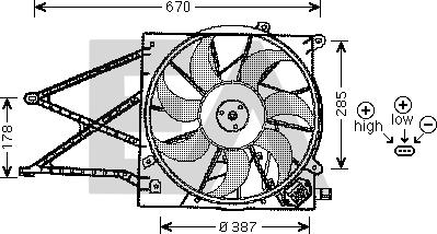 EACLIMA 33V54023 - Fen, radiator furqanavto.az