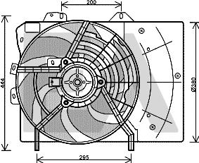 EACLIMA 33V55017 - Fen, radiator furqanavto.az