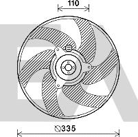 EACLIMA 33V55022 - Fen, radiator furqanavto.az