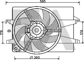 EACLIMA 33V22040 - Fen, radiator furqanavto.az