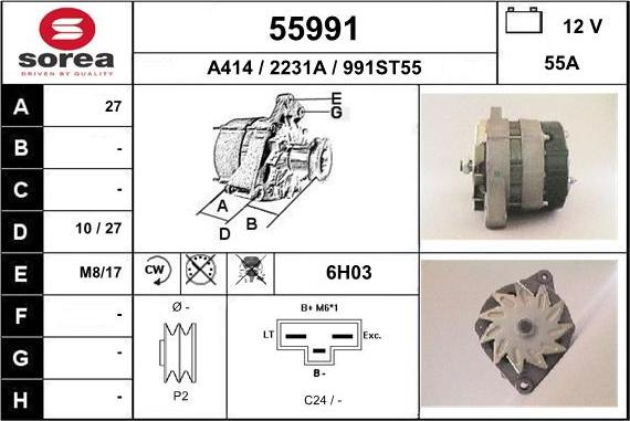 EAI 55991 - Alternator furqanavto.az