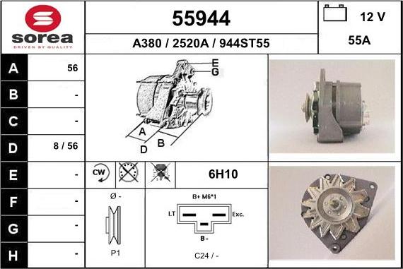 EAI 55944 - Alternator furqanavto.az