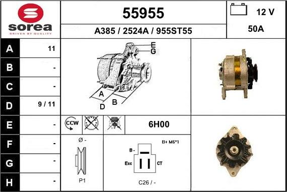 EAI 55955 - Alternator furqanavto.az