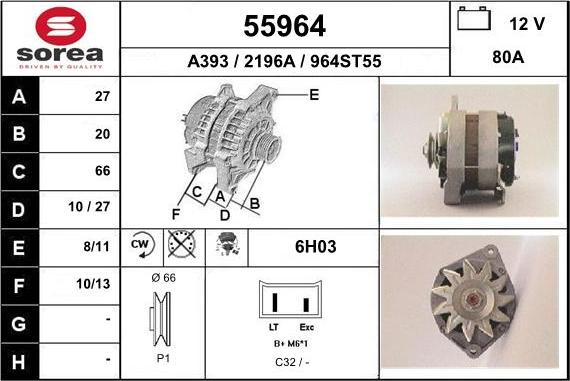 EAI 55964 - Alternator furqanavto.az