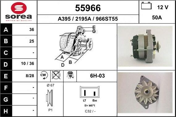 EAI 55966 - Alternator furqanavto.az