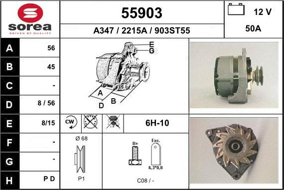 EAI 55903 - Alternator furqanavto.az