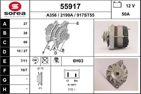 EAI 55917 - Alternator furqanavto.az