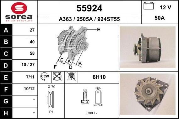 EAI 55924 - Alternator furqanavto.az