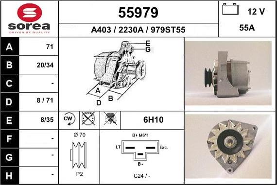 EAI 55979 - Alternator furqanavto.az