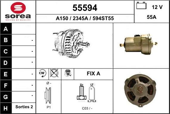 EAI 55594 - Alternator furqanavto.az