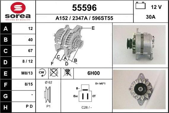 EAI 55596 - Alternator furqanavto.az
