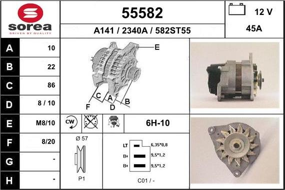 EAI 55582 - Alternator furqanavto.az