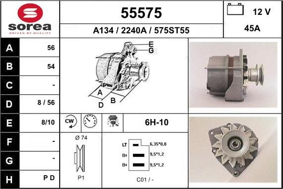 EAI 55575 - Alternator furqanavto.az