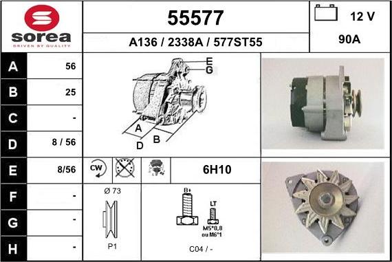 EAI 55577 - Alternator furqanavto.az