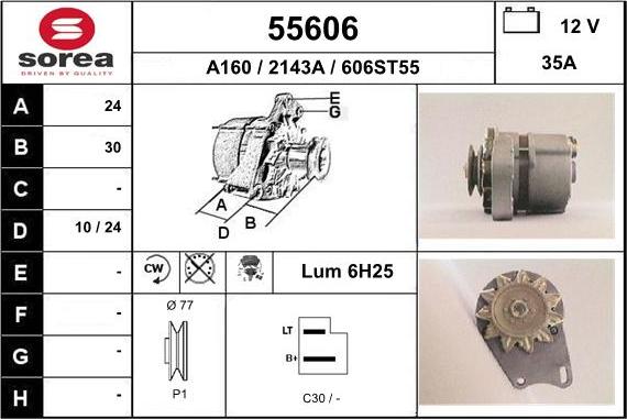 EAI 55606 - Alternator furqanavto.az