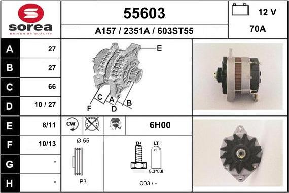 EAI 55603 - Alternator furqanavto.az