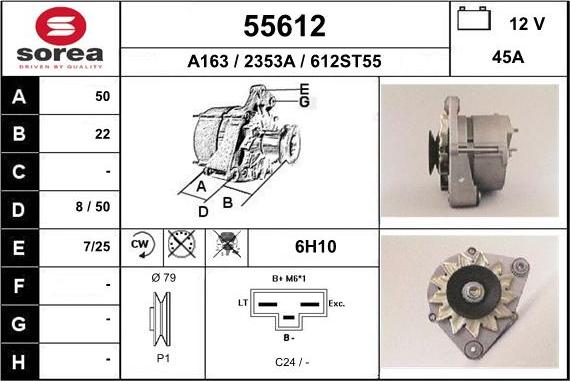 EAI 55612 - Alternator furqanavto.az