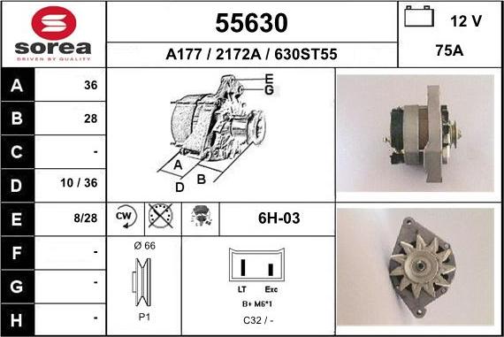 EAI 55630 - Alternator furqanavto.az