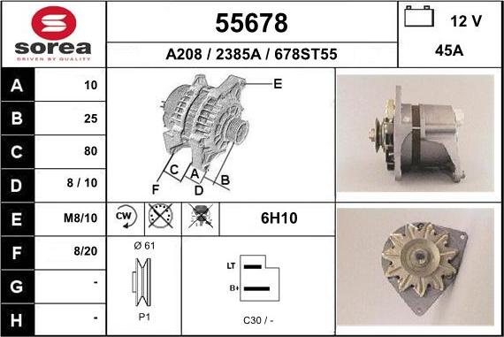 EAI 55678 - Alternator furqanavto.az