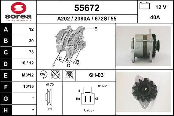 EAI 55672 - Alternator furqanavto.az