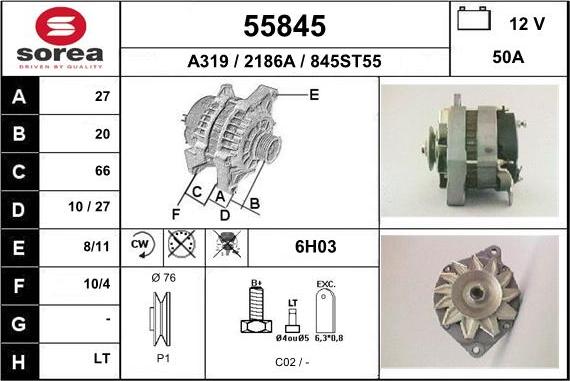 EAI 55845 - Alternator furqanavto.az