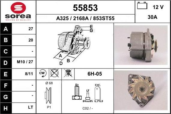 EAI 55853 - Alternator furqanavto.az