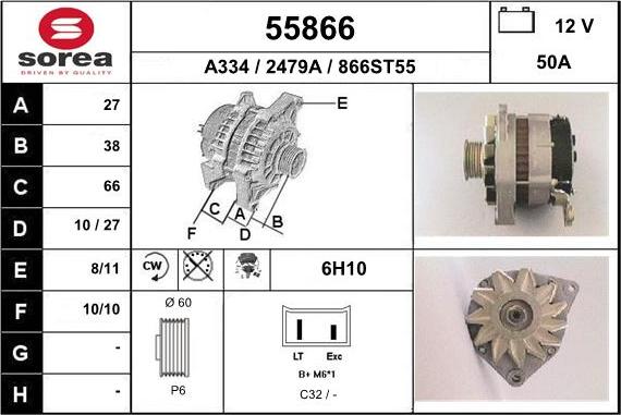 EAI 55866 - Alternator furqanavto.az