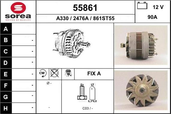 EAI 55861 - Alternator furqanavto.az